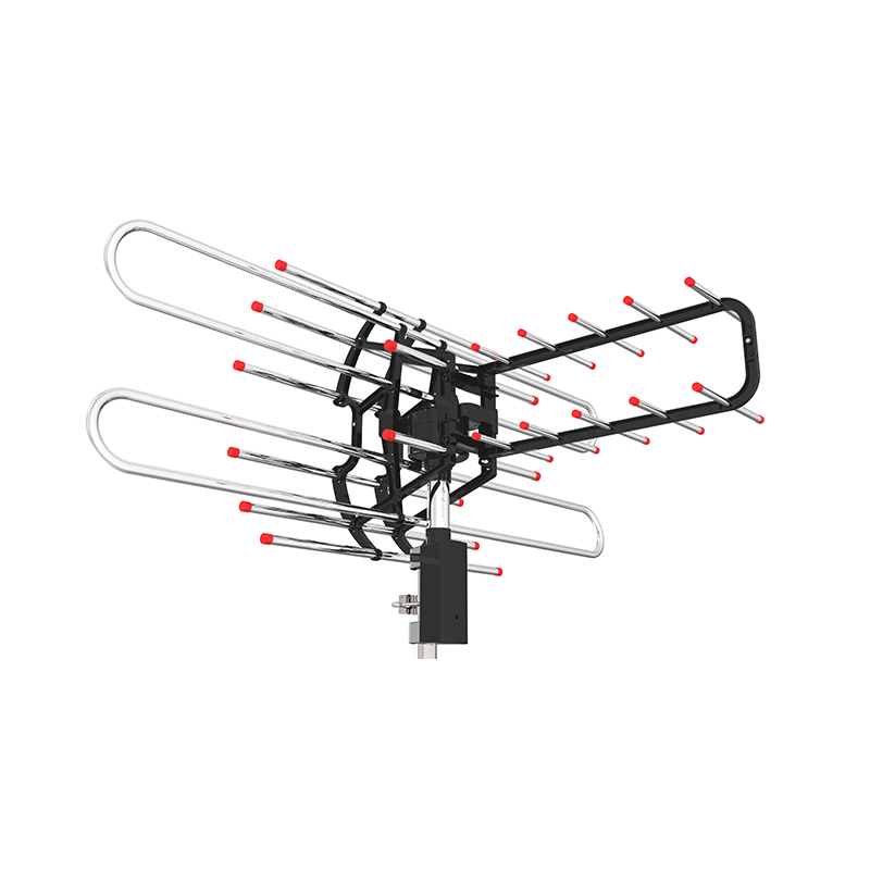 Remote controlled 360° rotation VHF and UHF 850 antenna 